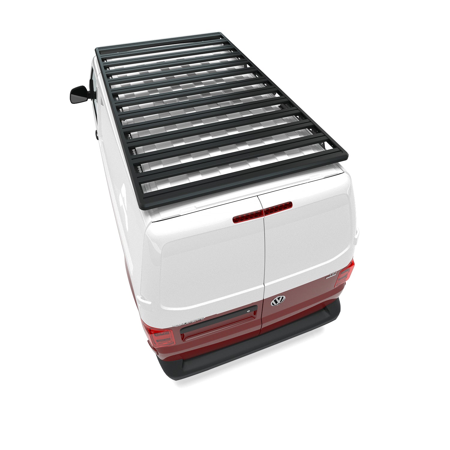 Dachträger Volkswagen Transporter T5/T6 SWB Airholder Breit / Wide Version – Seitenansicht auf dem Fahrzeug