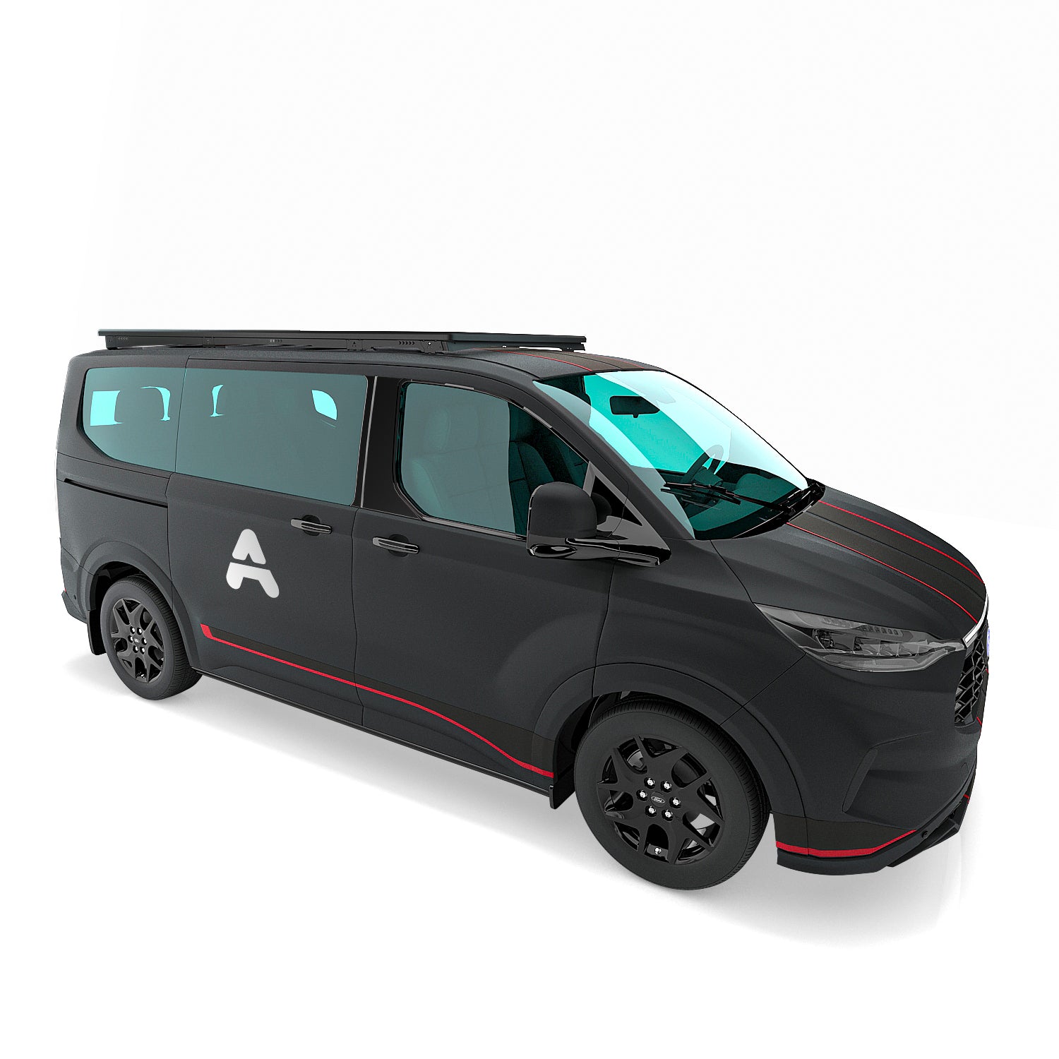 Dachträger Ford Transit / Tourneo Custom V710 L1 (Copy) – Draufsicht der Dachplattform