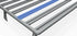 Airlineschiene Aluminiumprofil (1387 mm) – schwarz eloxiertes Aluminium, Frontansicht