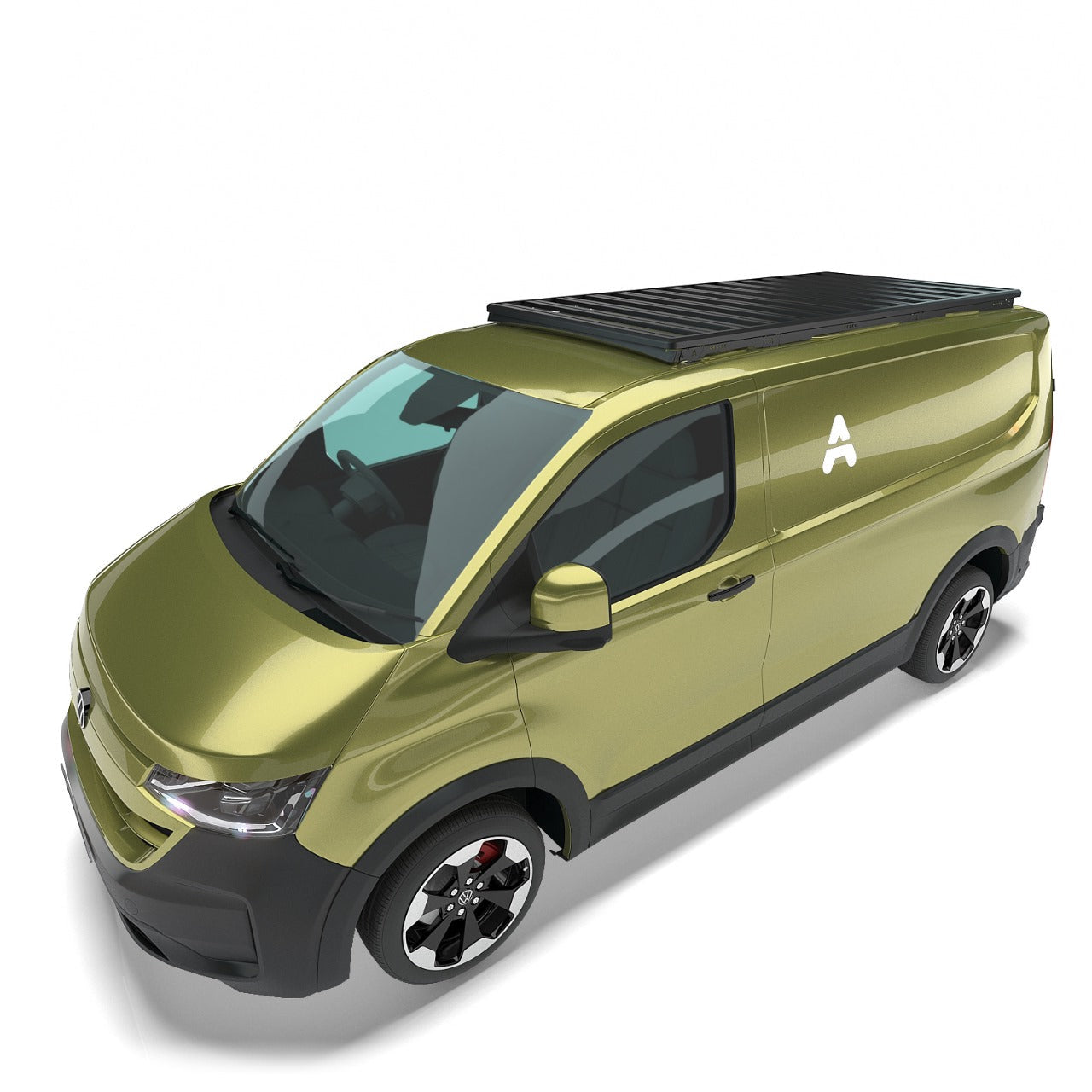 Dachträger Volkswagen Neue Transporter SWB L1 – montiert auf Fahrzeug, Gesamtansicht